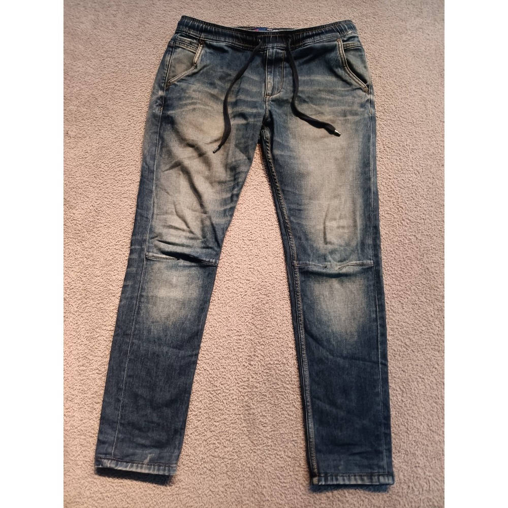 Pepe Jeans London Gymdigo Hanson Chinox Denim Jogger Pants Men's 32x32 Blue Slim